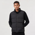 Men's Quilted Puffer Vest – Stand Collar Zip-Up Winter Vest | Nero & Luya