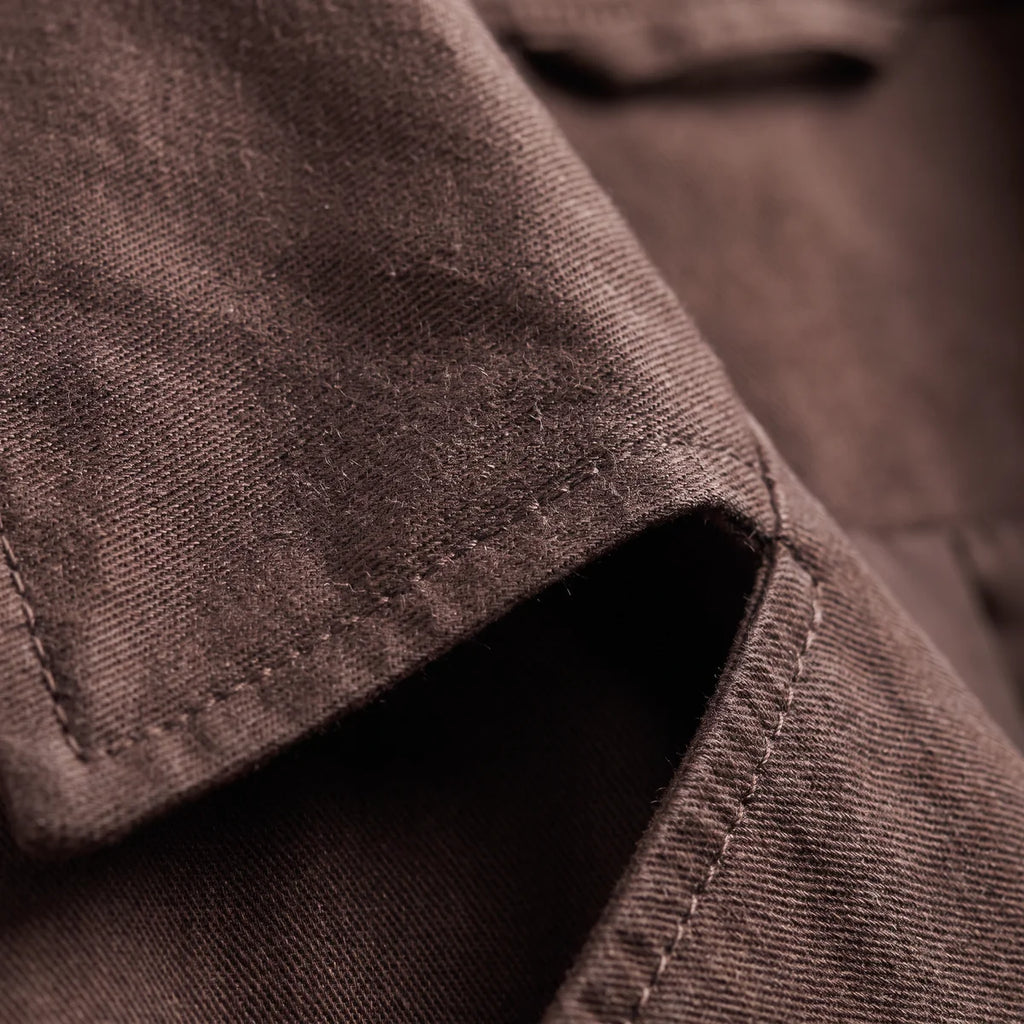 Women's Cropped Double-Breasted Trench Jacket – Epaulettes & Wide Lapel | Nero & Luya