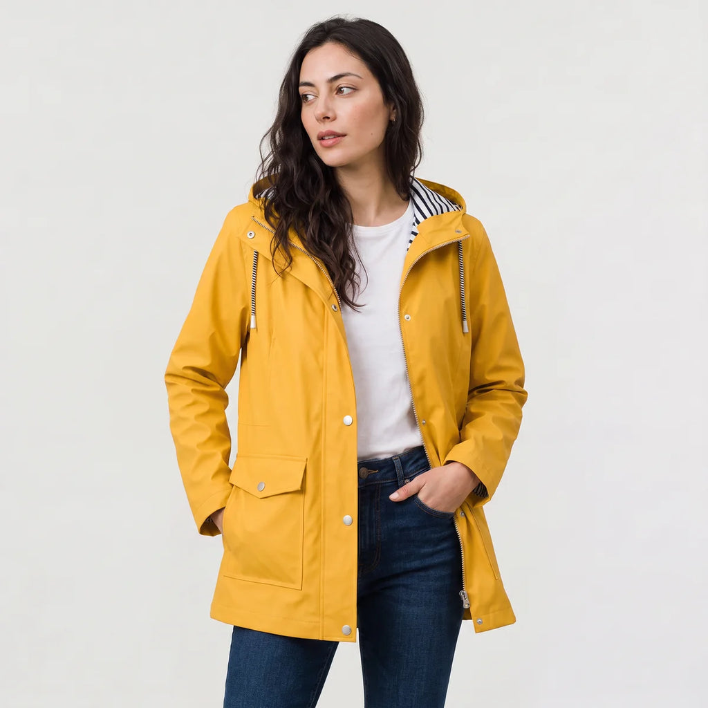 Women's Waterproof Rain Jacket – Lightweight Hooded Raincoat | Nero & Luya