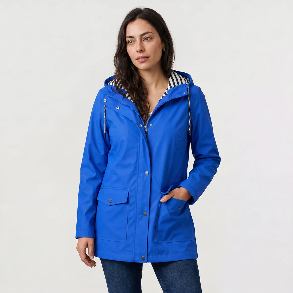 Women's Waterproof Rain Jacket – Lightweight Hooded Raincoat | Nero & Luya