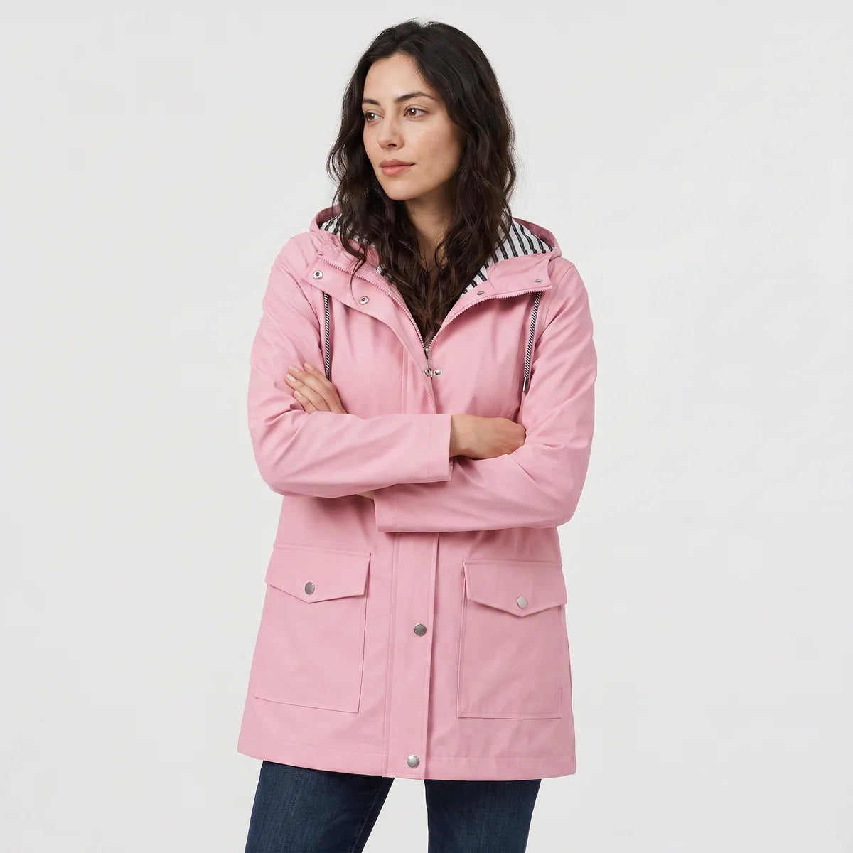 Women's Waterproof Rain Jacket – Lightweight Hooded Raincoat | Nero & Luya