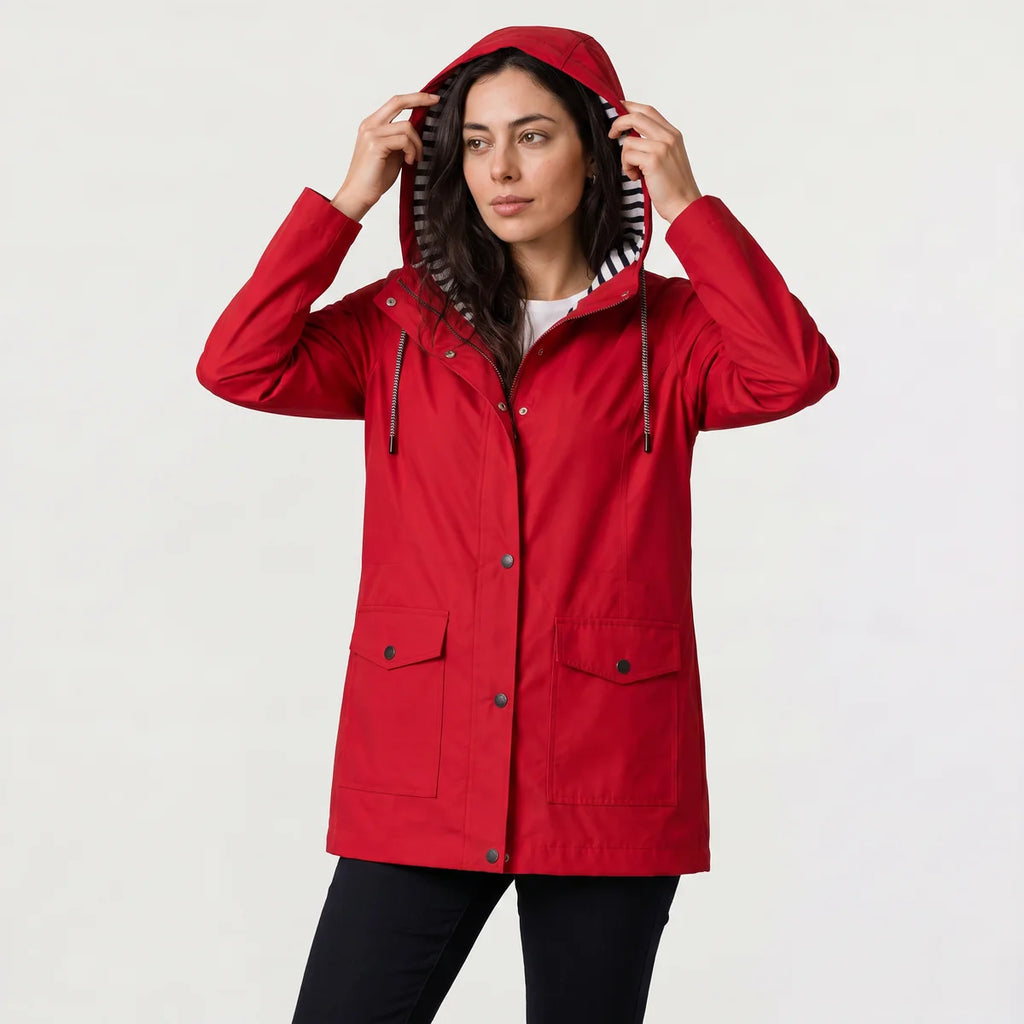 Women's Waterproof Rain Jacket – Lightweight Hooded Raincoat | Nero & Luya