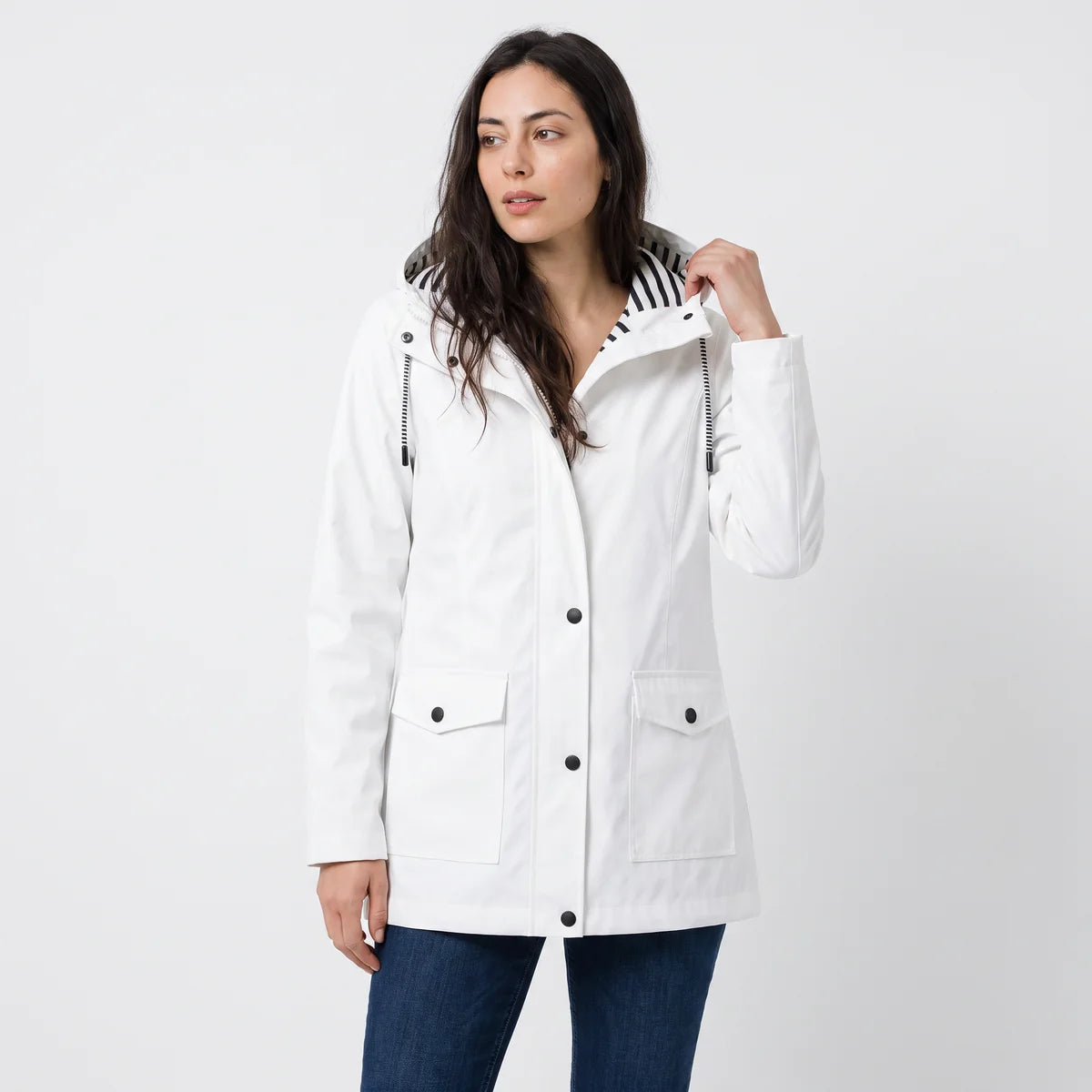 Women's Waterproof Rain Jacket – Lightweight Hooded Raincoat | Nero & Luya