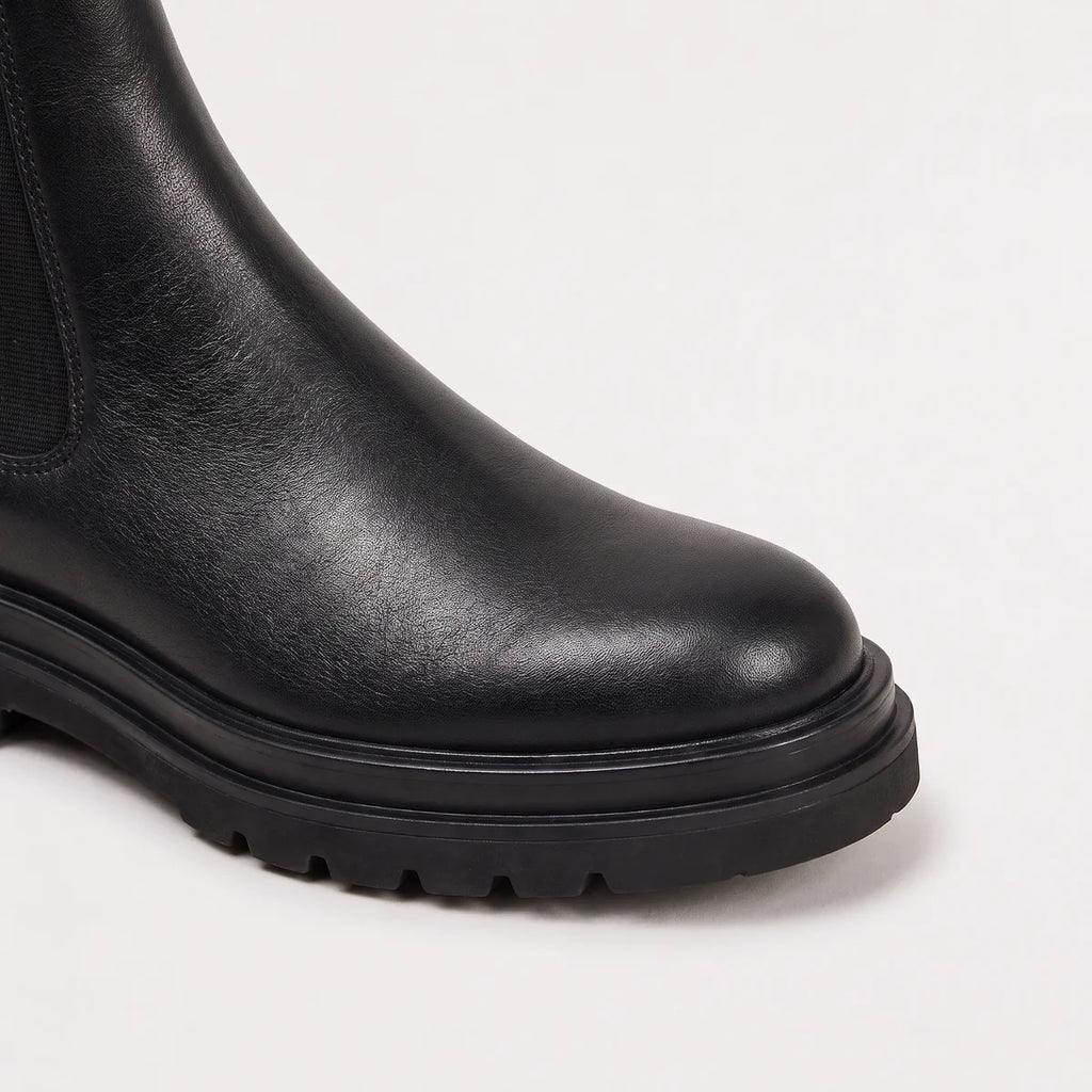Women's Chunky Platform Chelsea Boots – Black Lug Sole Ankle Booties | Nero & Luya