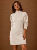 Women’s Pearl Knit Sweater Dress with High Neck | Nero & Luya