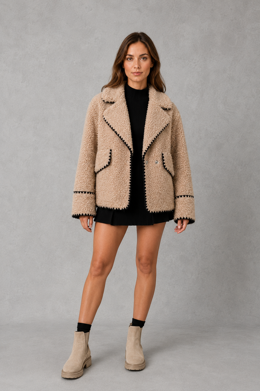 Teddy Fleece Jacket in 4 - 6 (XS)