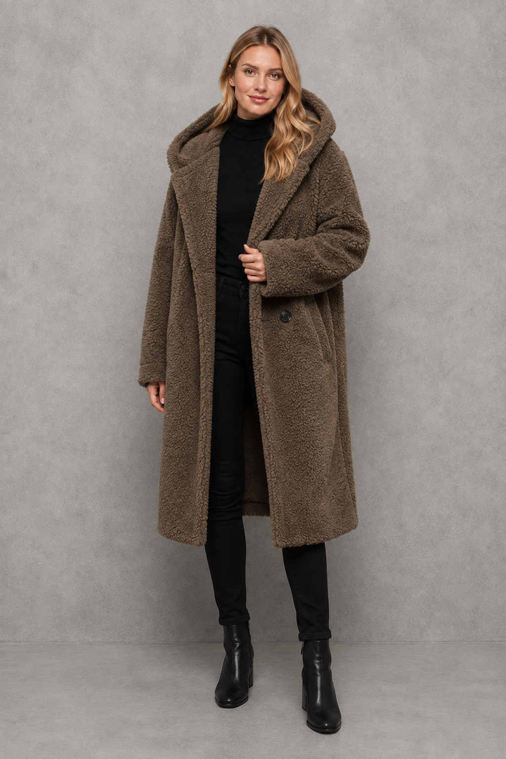 Coat in Apricot