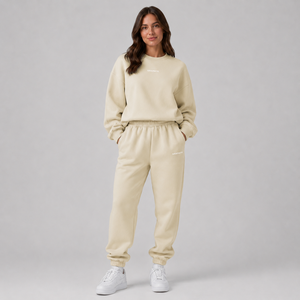 Sweatshirt in Apricot