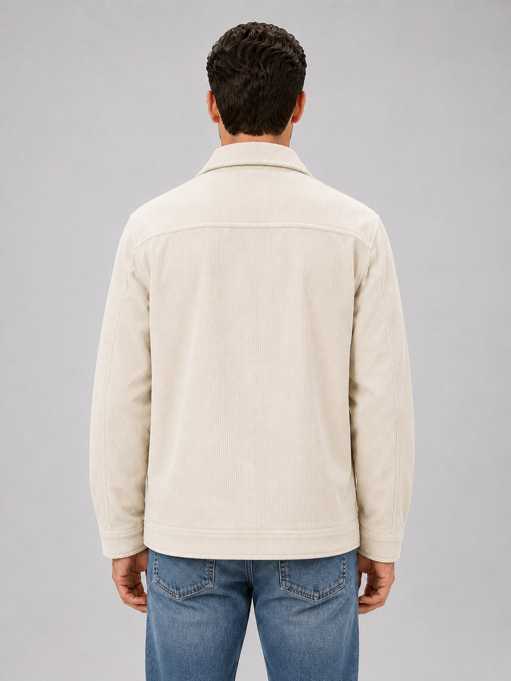 Shirt Jacket in Apricot