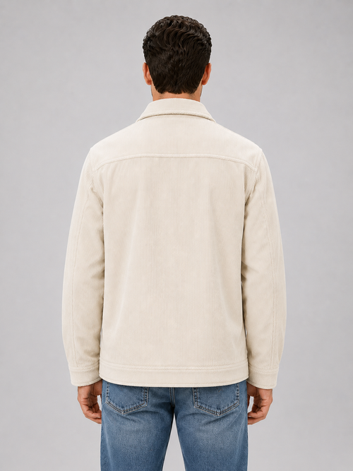 Shirt Jacket in Apricot