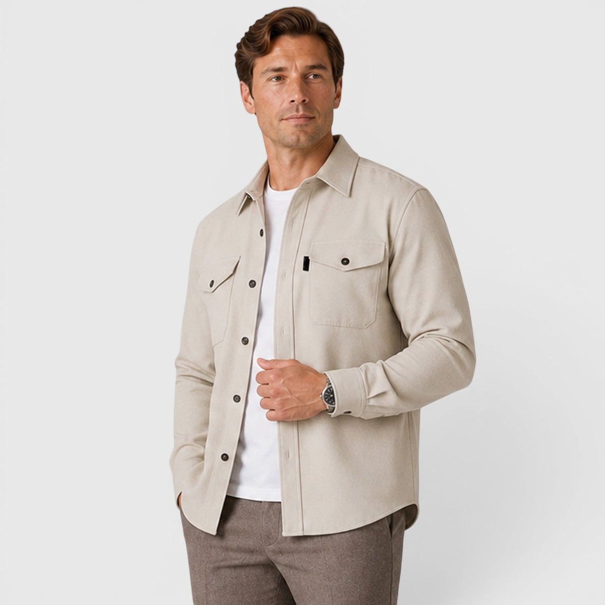 Overshirt in Apricot