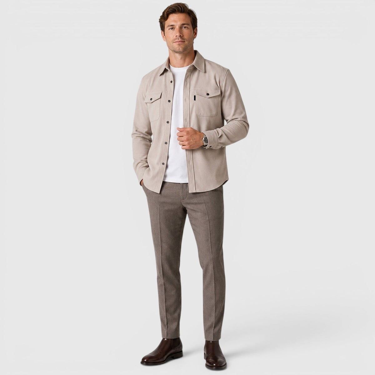 Overshirt in Apricot