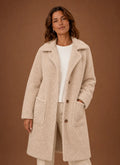 Women's Teddy Coat - Long Double-Breasted Winter Coat | Nero & Luya