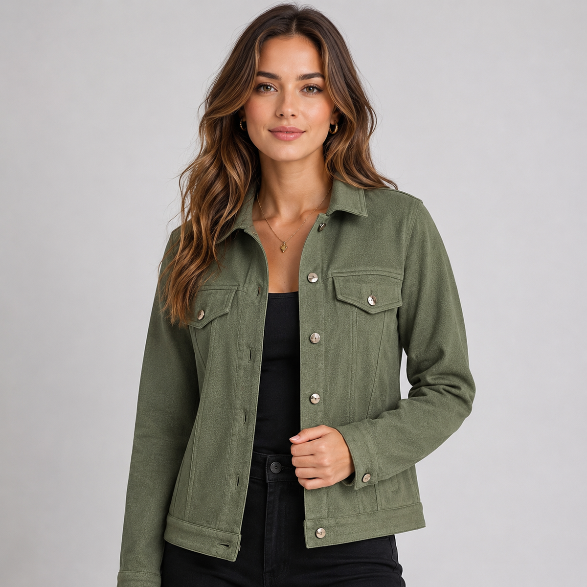 Jacket in Army Green