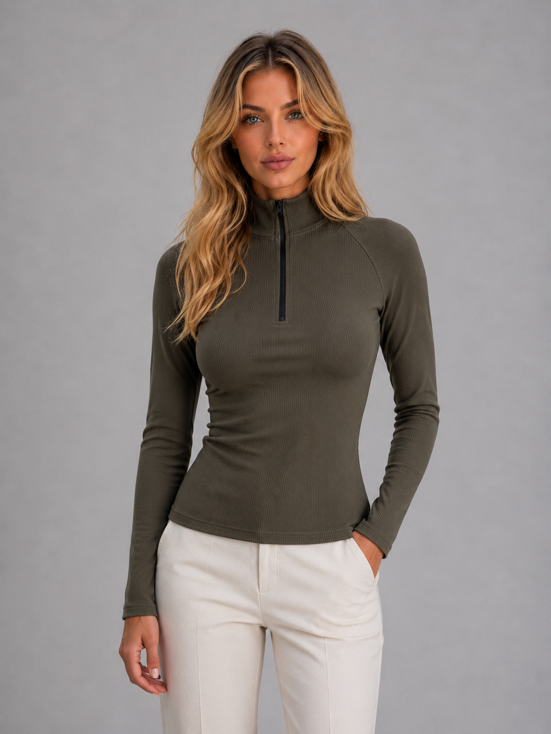 Top in Army Green