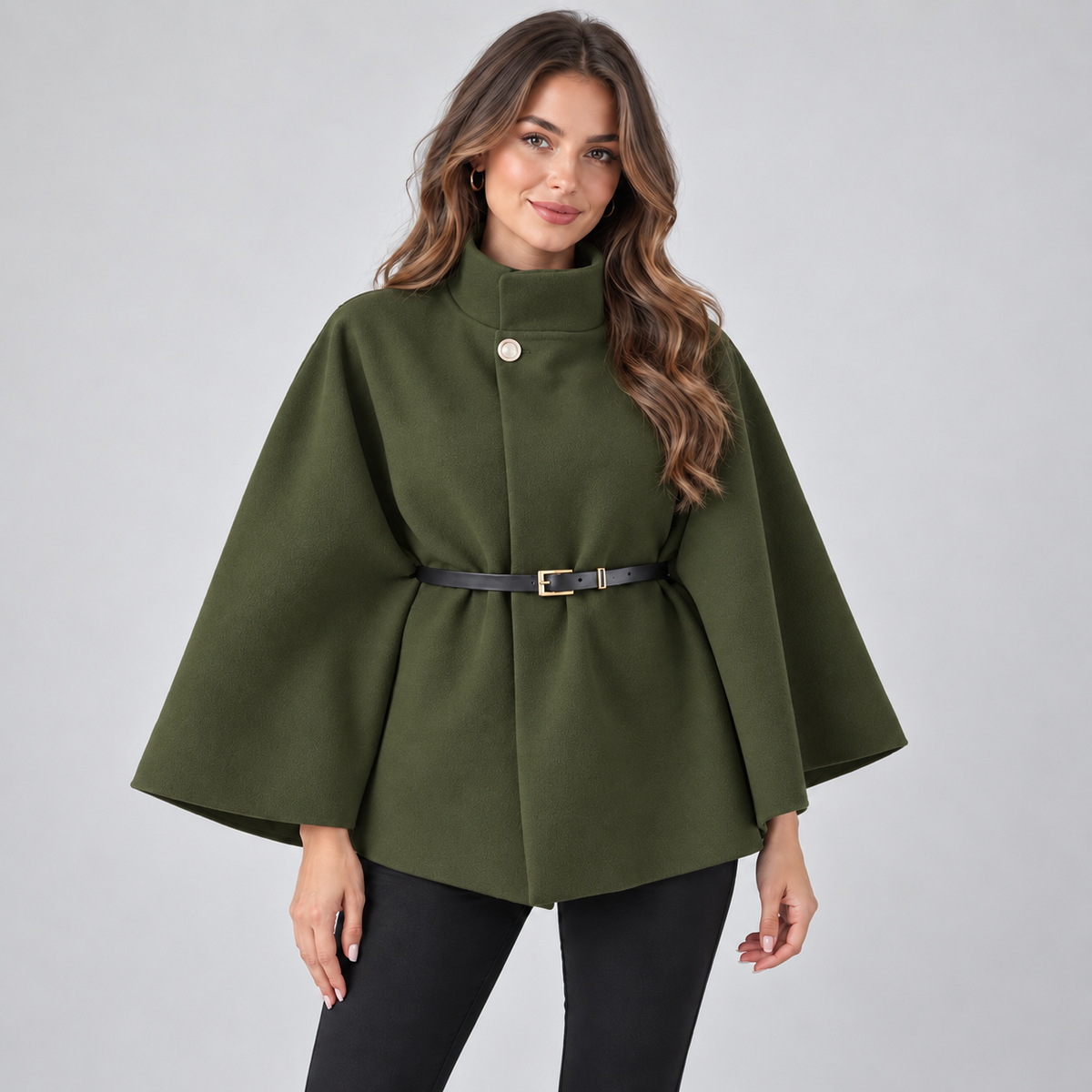 Coat in army green