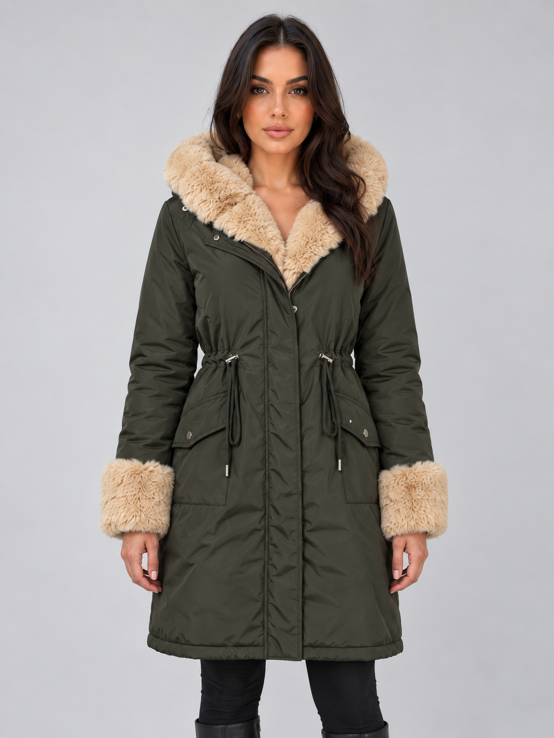 Parka in Army Green