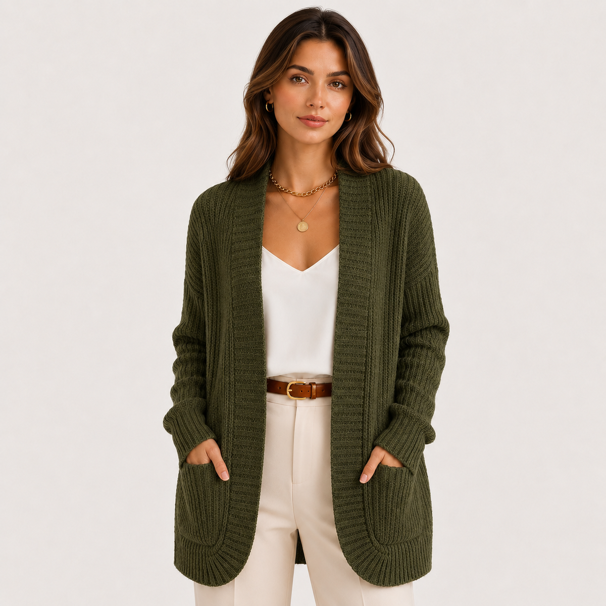 Sweater in Army Green