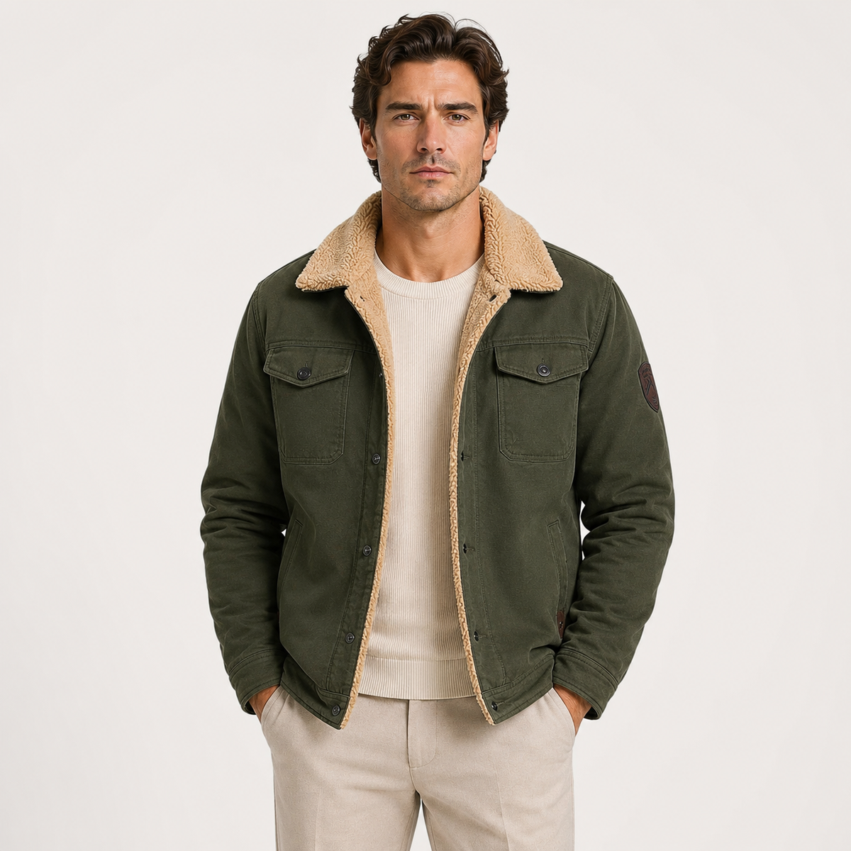 Jacket in Army Green
