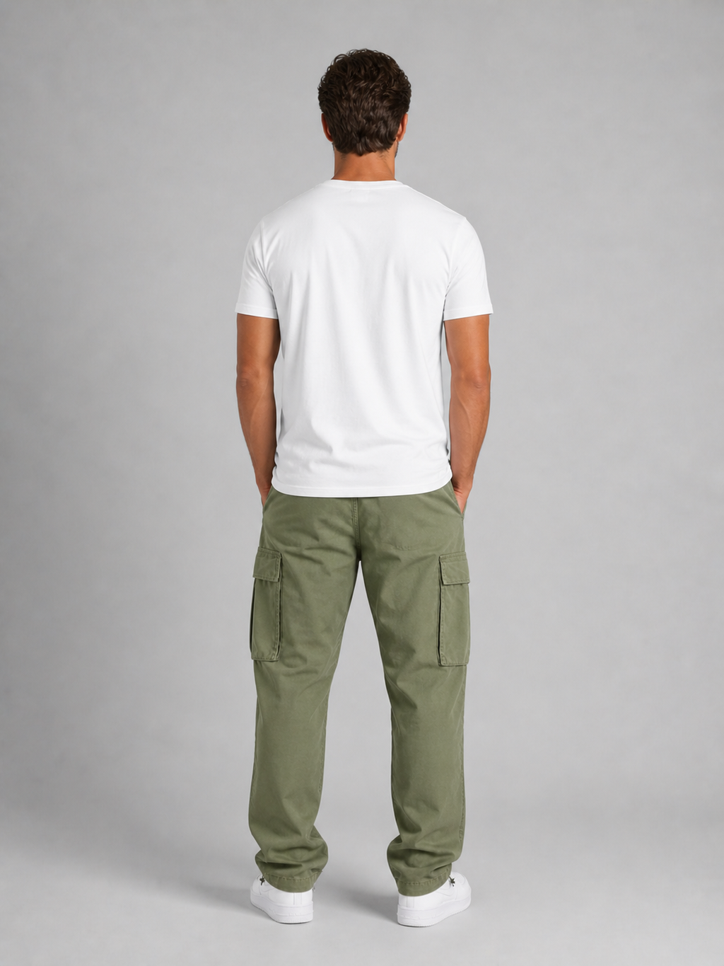Men's Relaxed Cargo Pants – Straight-Leg Utility Trousers | Nero & Luya