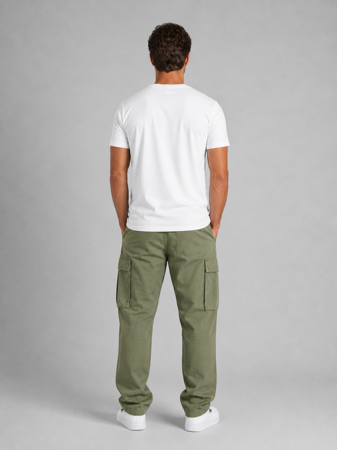 Men's Relaxed Cargo Pants – Straight-Leg Utility Trousers | Nero & Luya