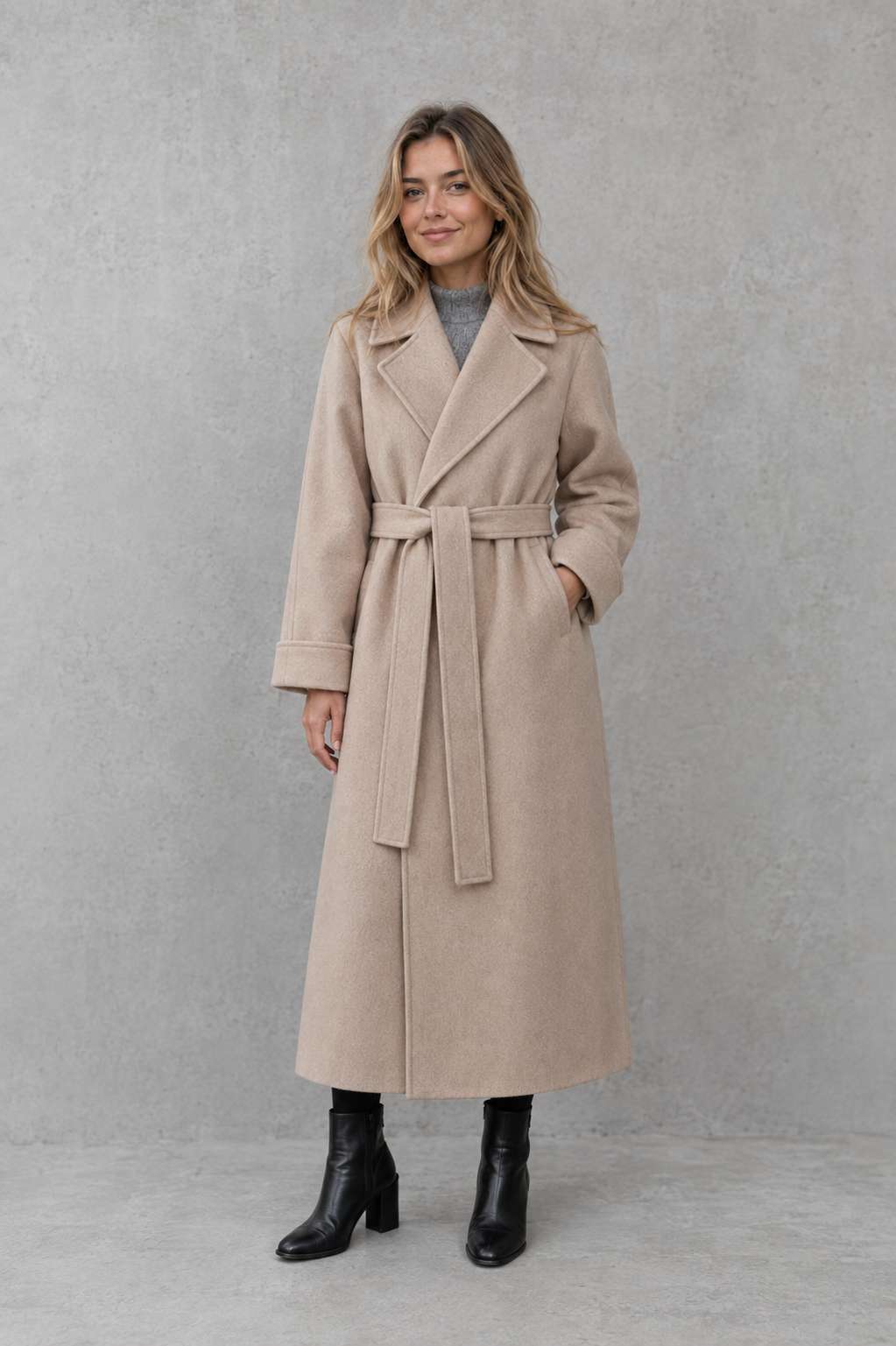 Coat in Beige
