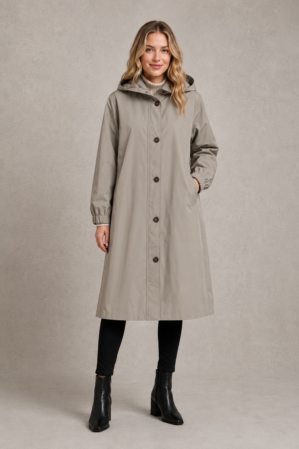 Trench Coat in Beige