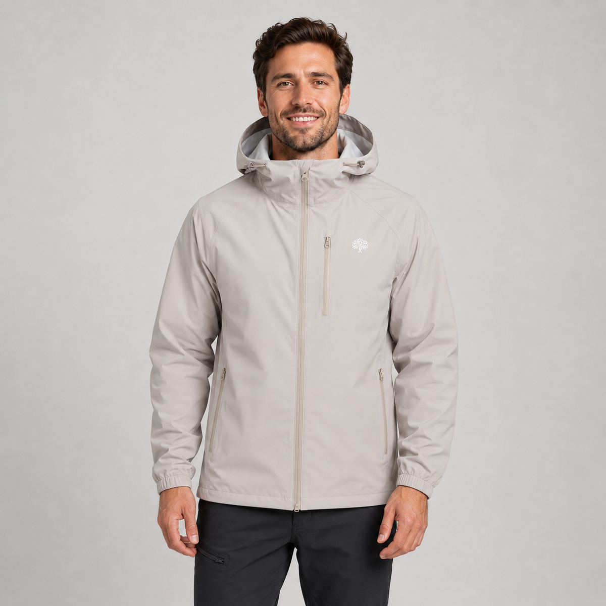 Rain Jacket in Beige