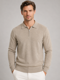 Polo Sweater in Beige