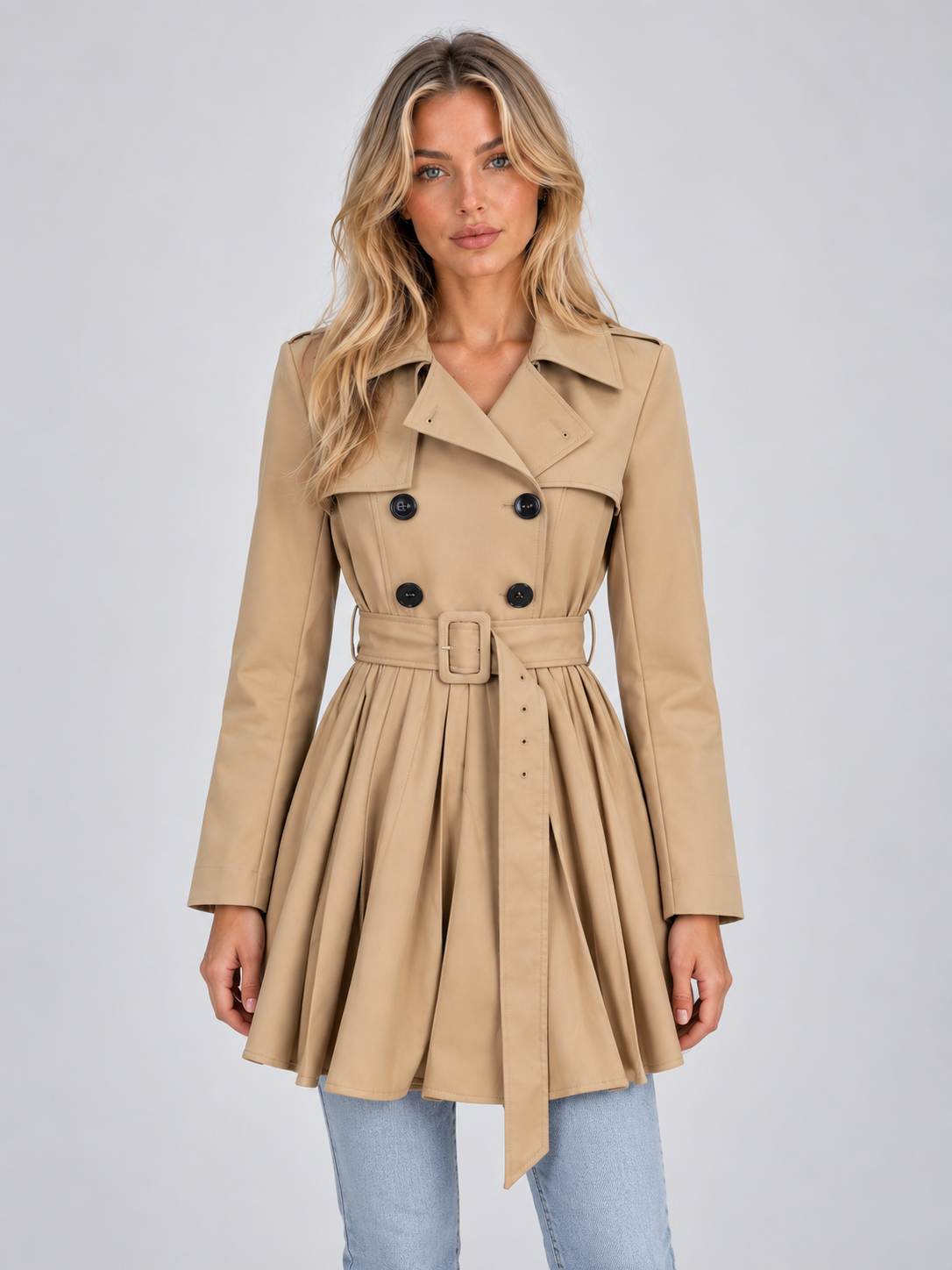 Coat in Beige