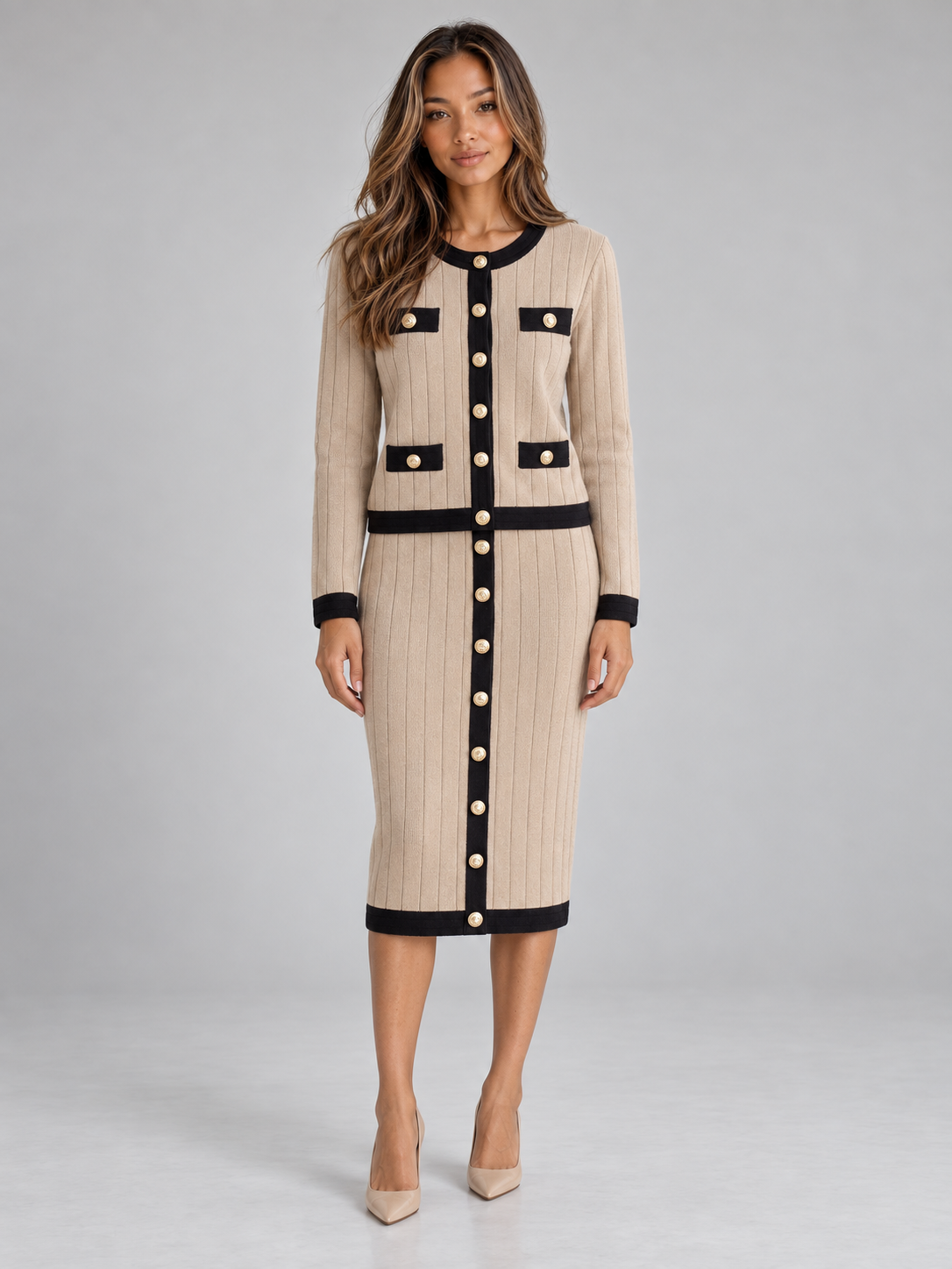Cardigan in Beige