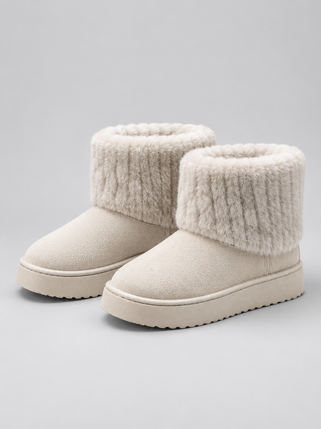 Ankle Boots in Beige