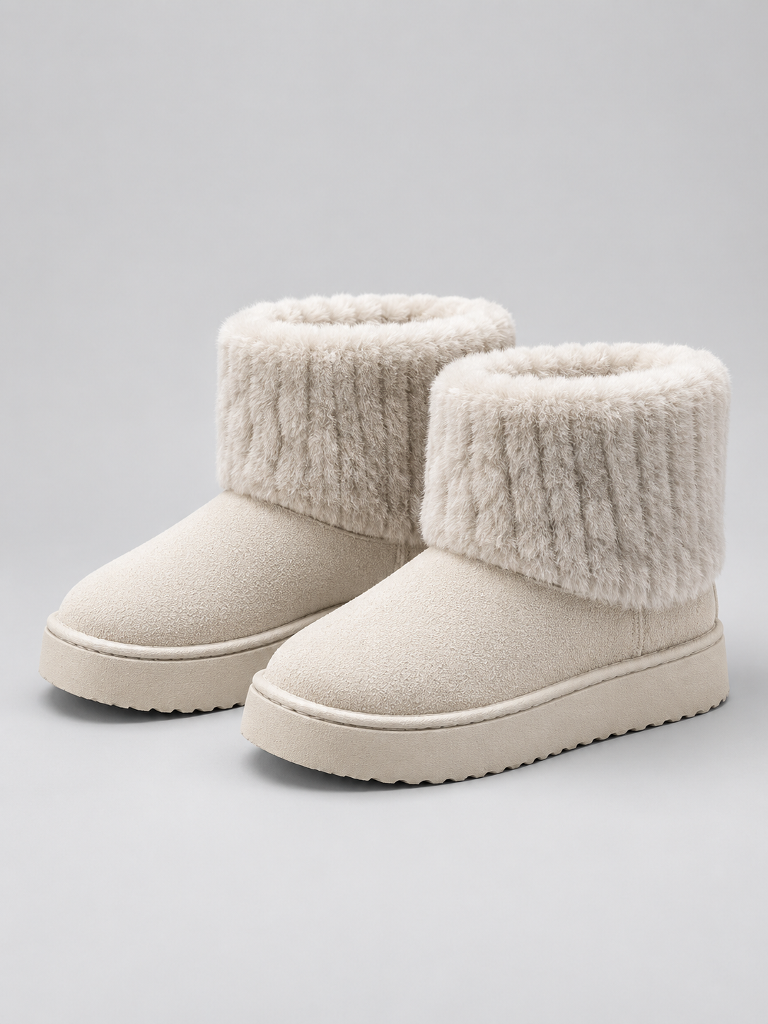 Ankle Boots in Beige