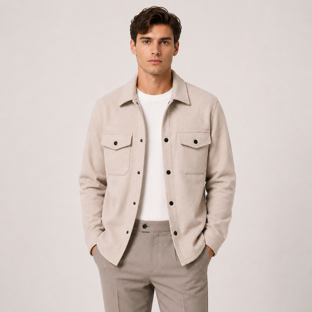 Men's Jacket in Beige