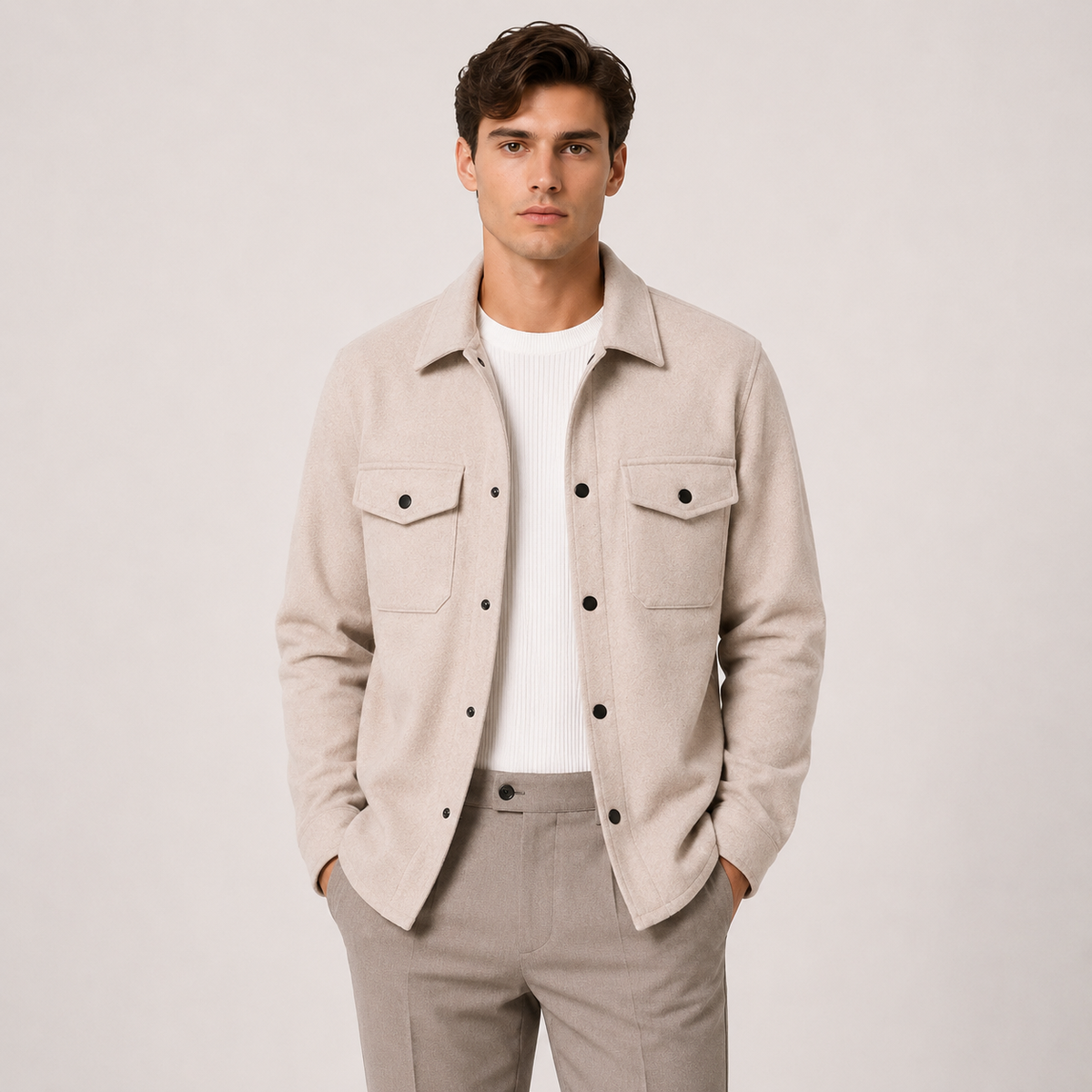 Men's Jacket in Beige