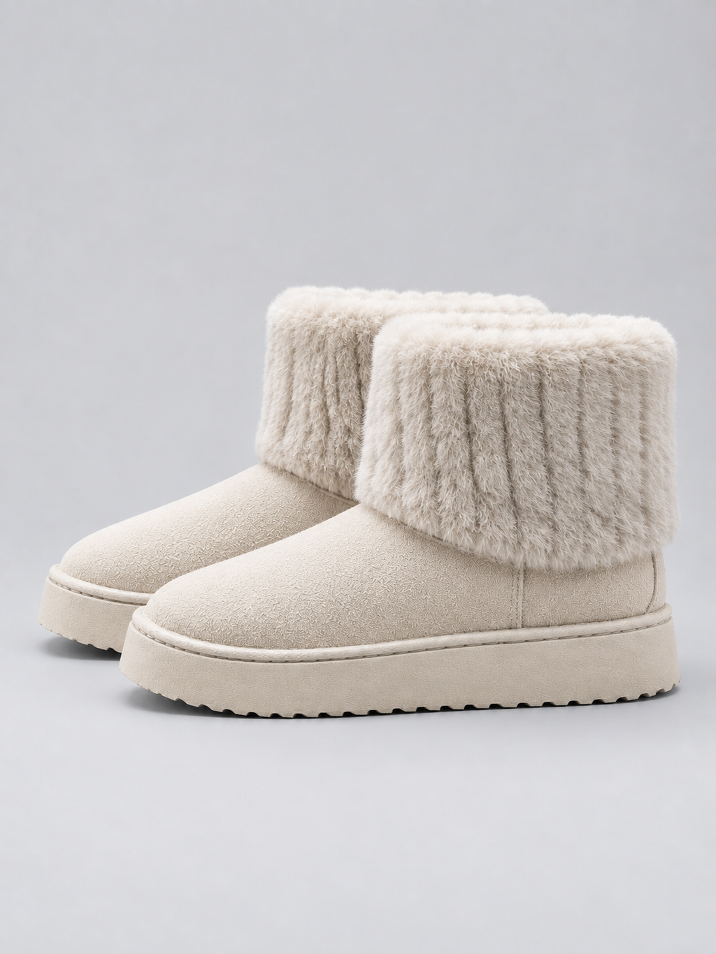 Ankle Boots in Beige