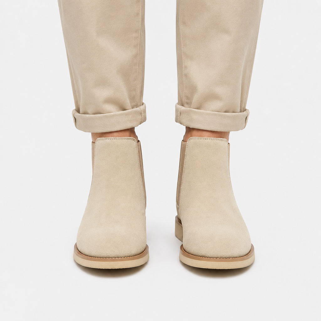 Chelsea Boots in Beige