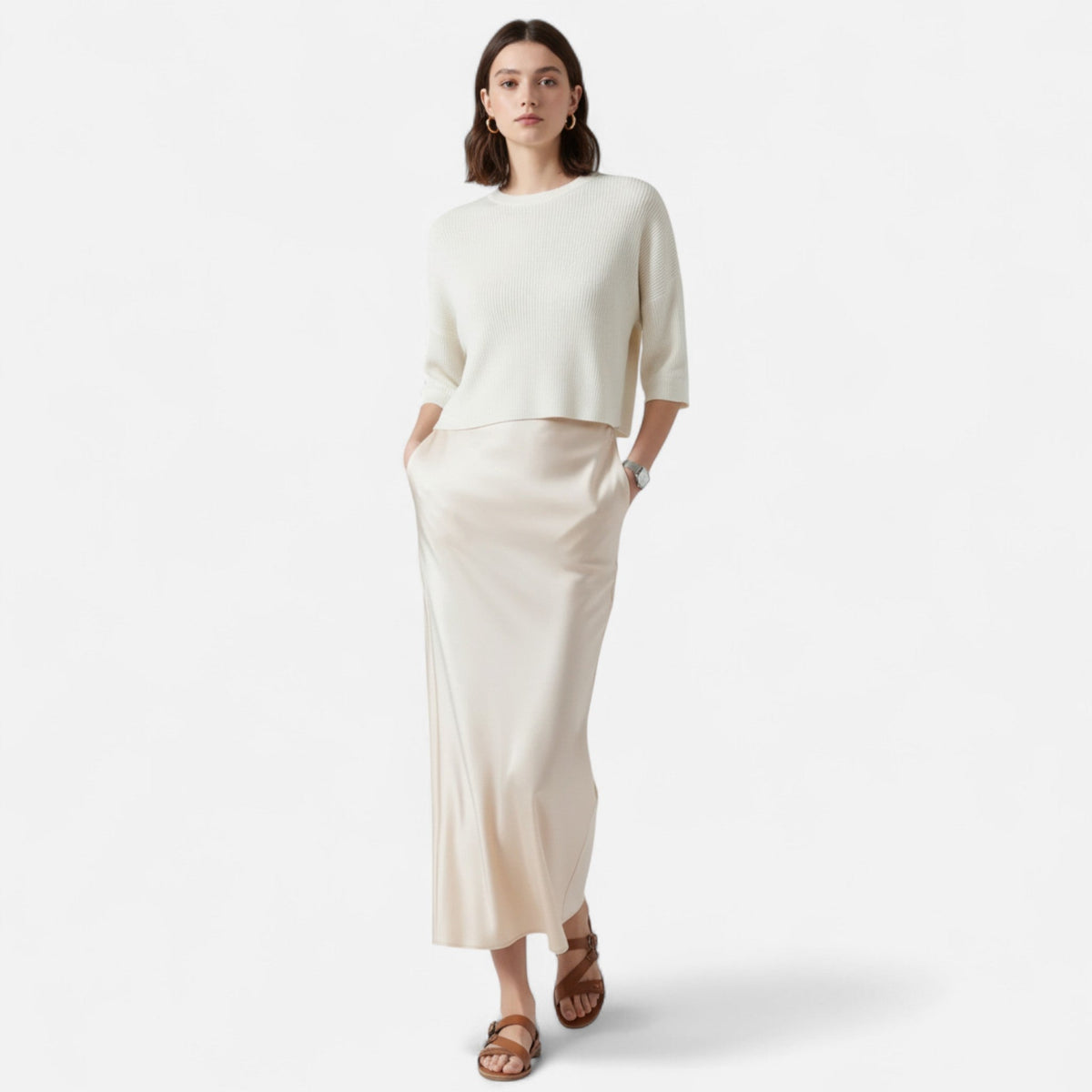 Women's Skirt in Beige