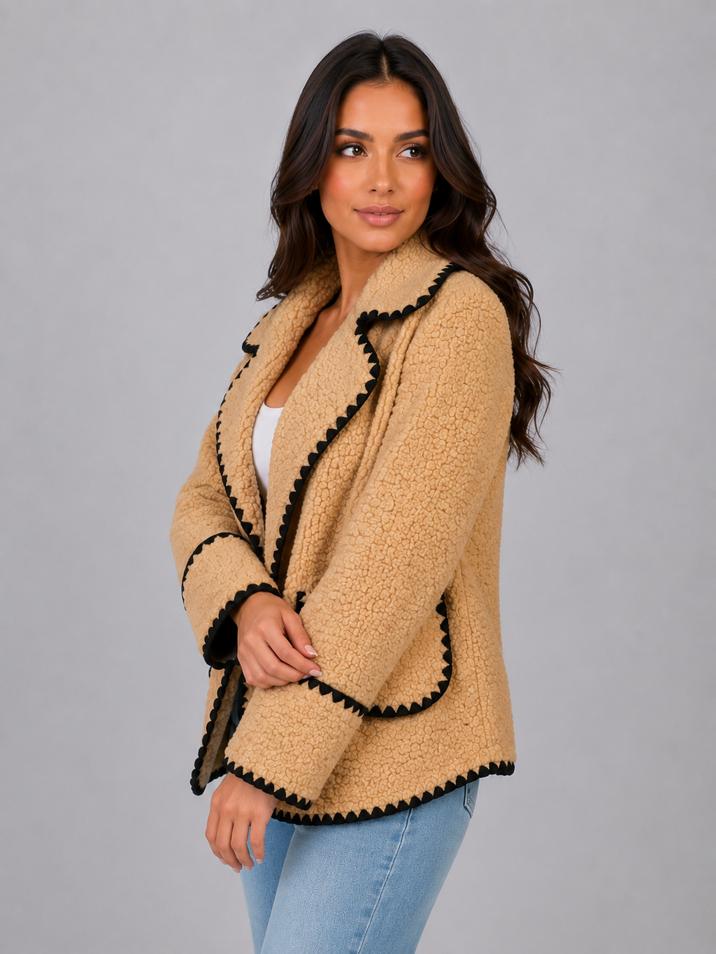 Jacket in Beige