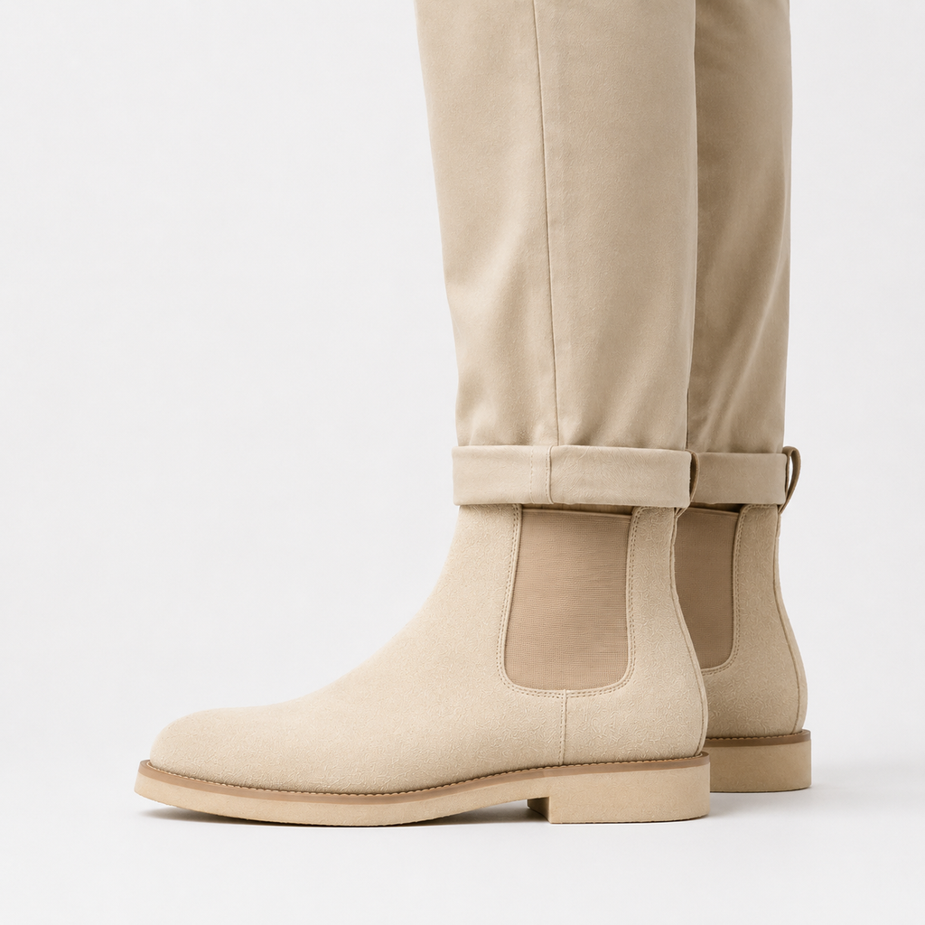 Chelsea Boots in Beige