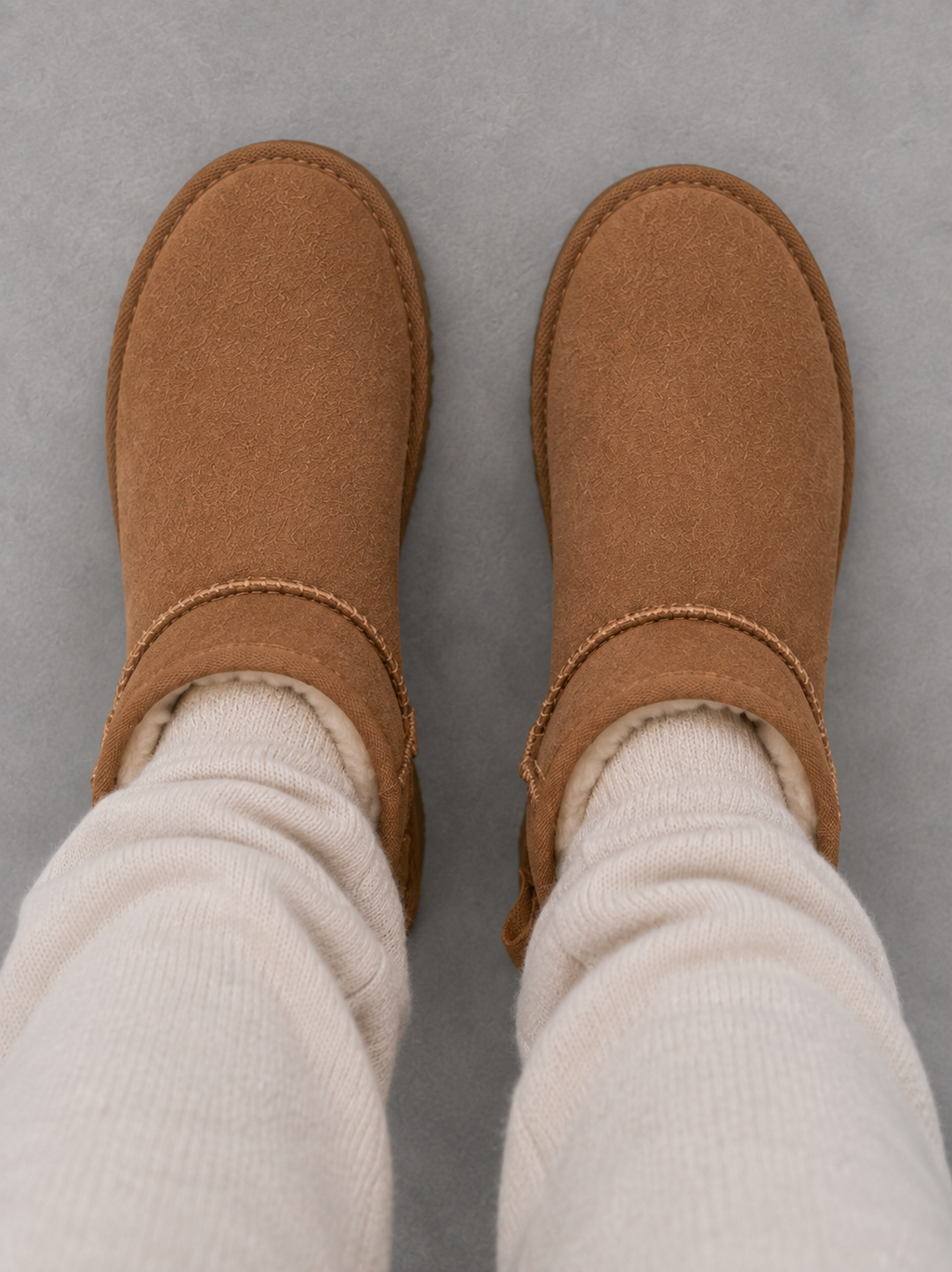 Ankle Boots in Beige