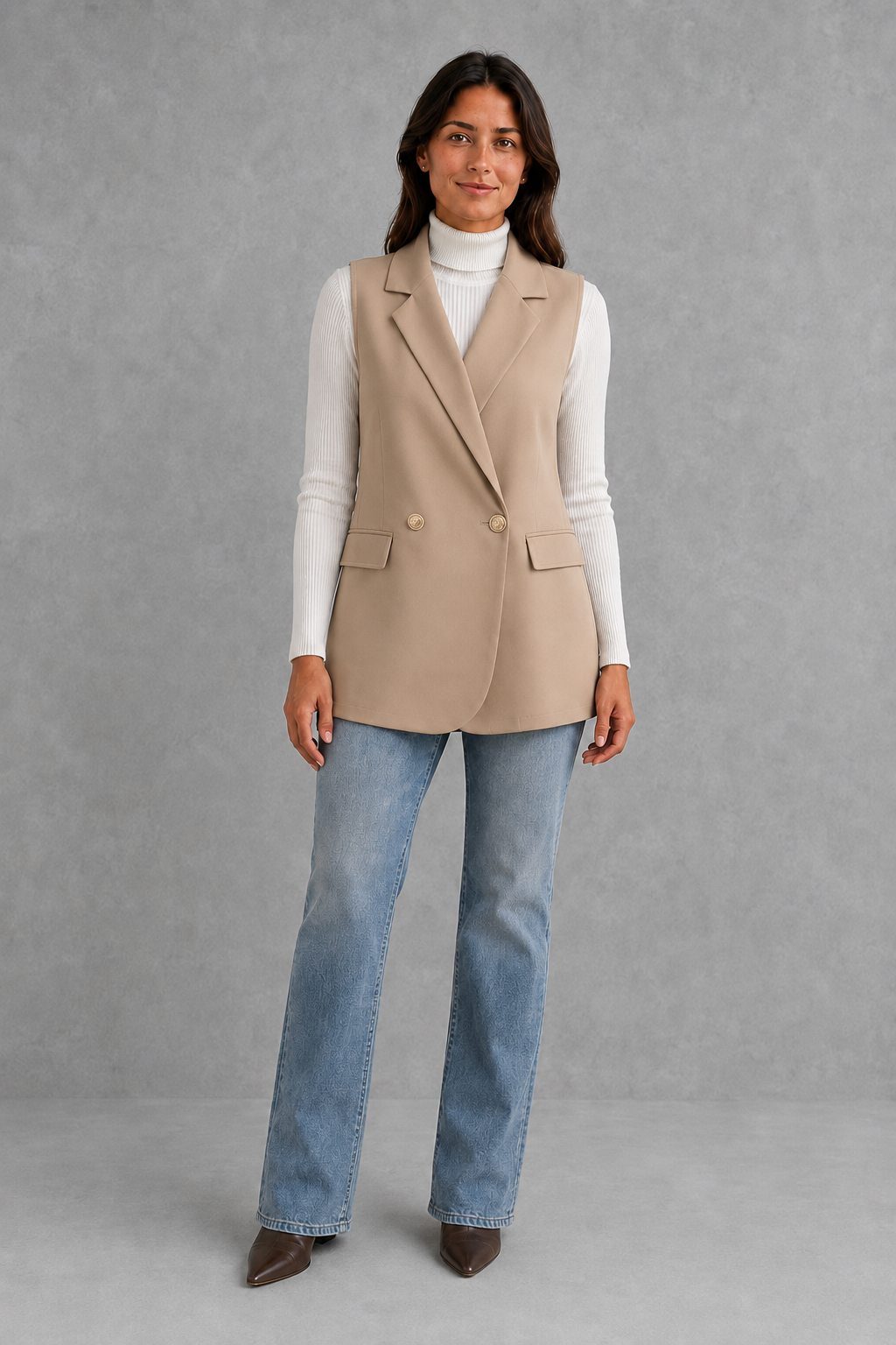 Vest in Beige