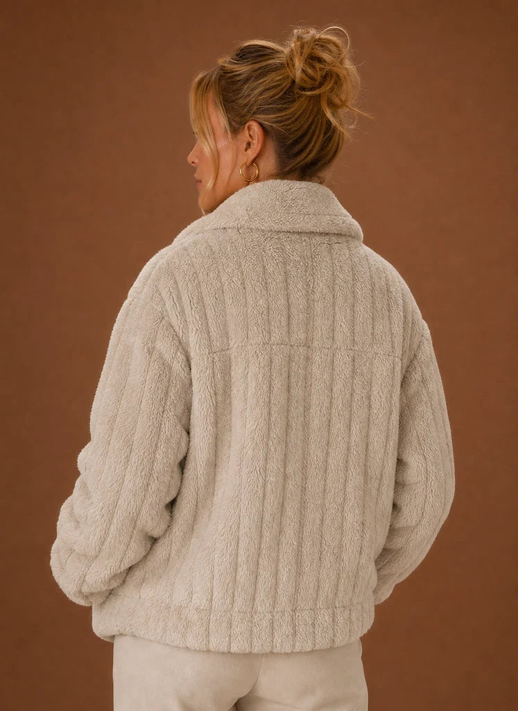 Women's Winter Coat - Oversized Teddy Jacket | Nero & Luya