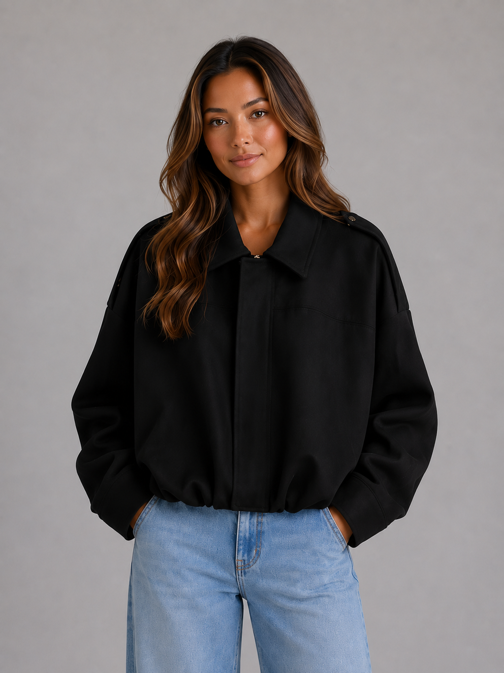 Bomber Jacket in Black