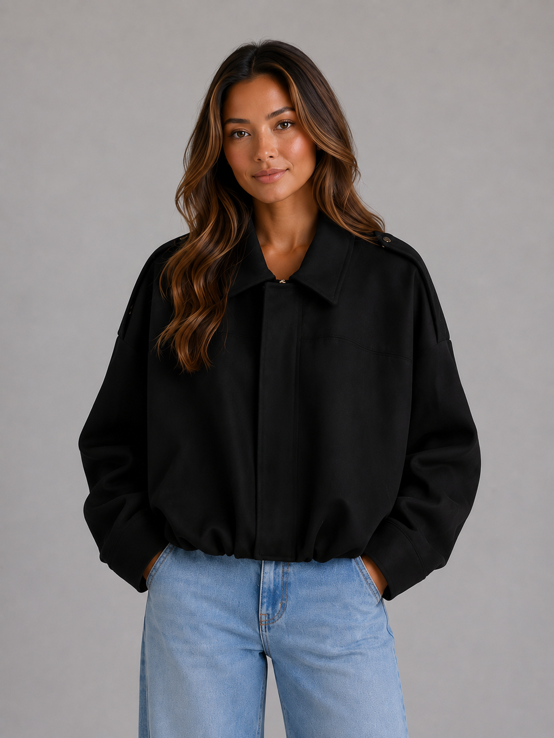 Bomber Jacket in Black