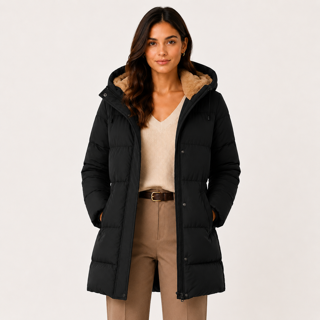 Women's Quilted Jacket in Black