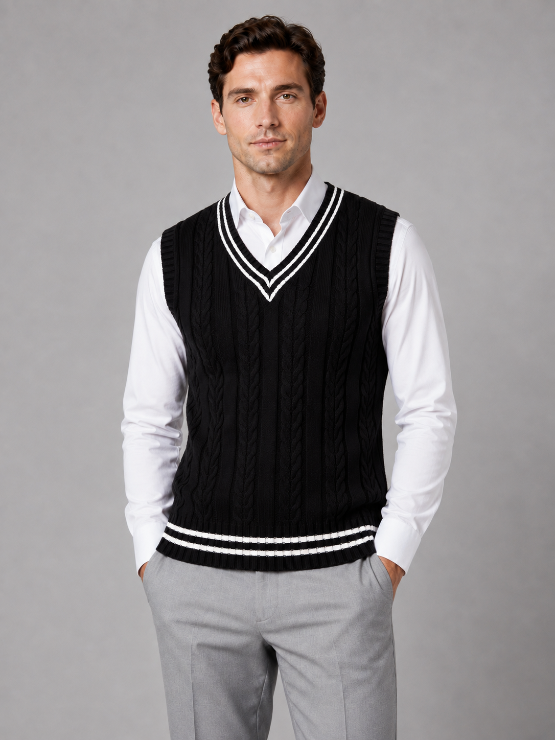 Sweater Vest in Black