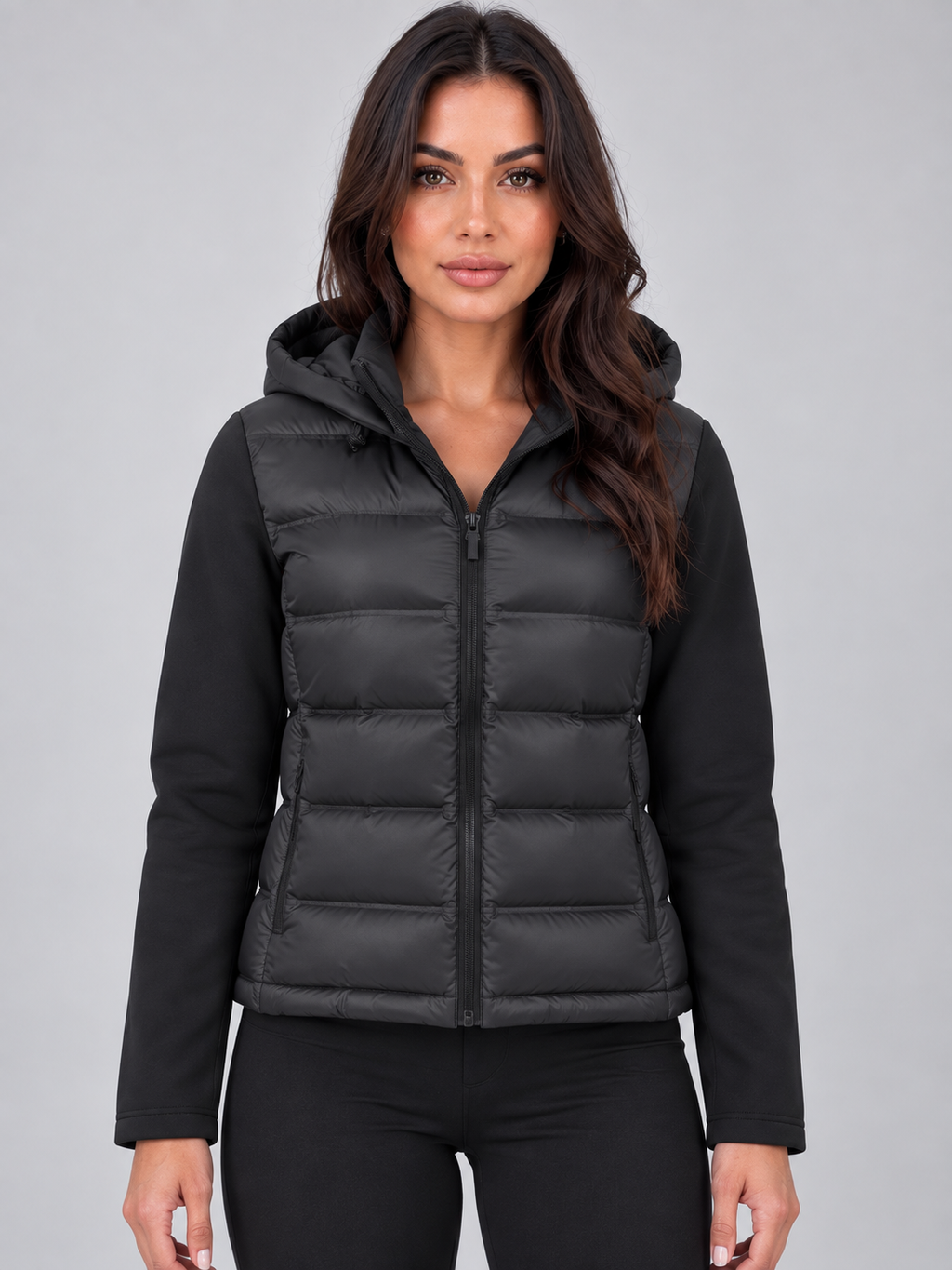 Puffer Jacket in Black
