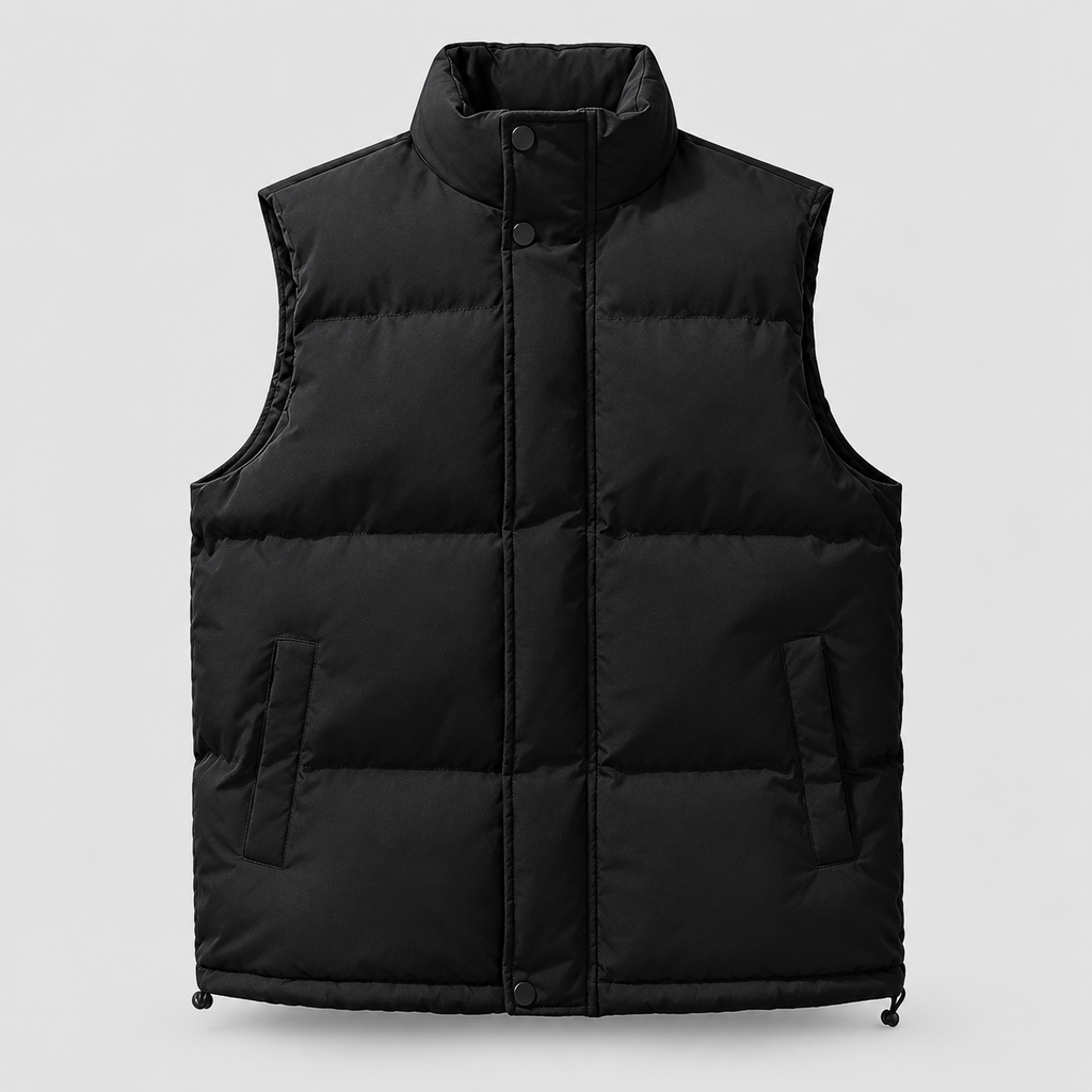 Puffer Vest in Black