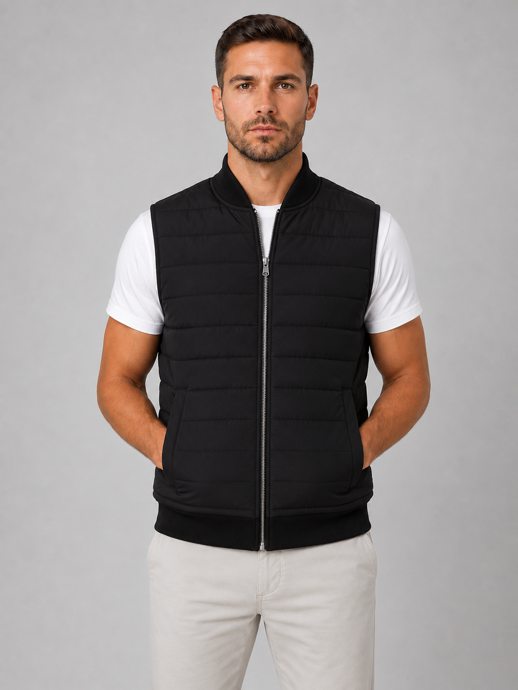 Puffer Vest in Black